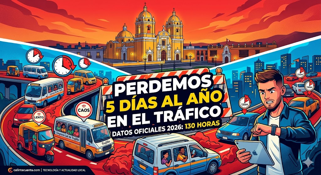 Descubre por qué el tráfico en Trujillo nos roba más de 100 horas al año. Cifras oficiales, cierres de avenidas